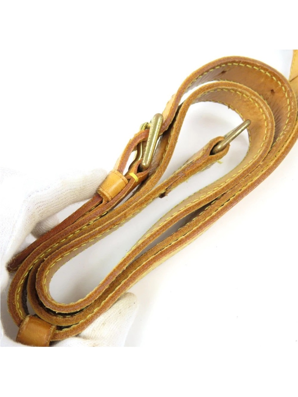 Louis Vuitton Monogram Musette Salsa Bag in Brown & Tan Leather Strap Flaw - Picture 6 of 16